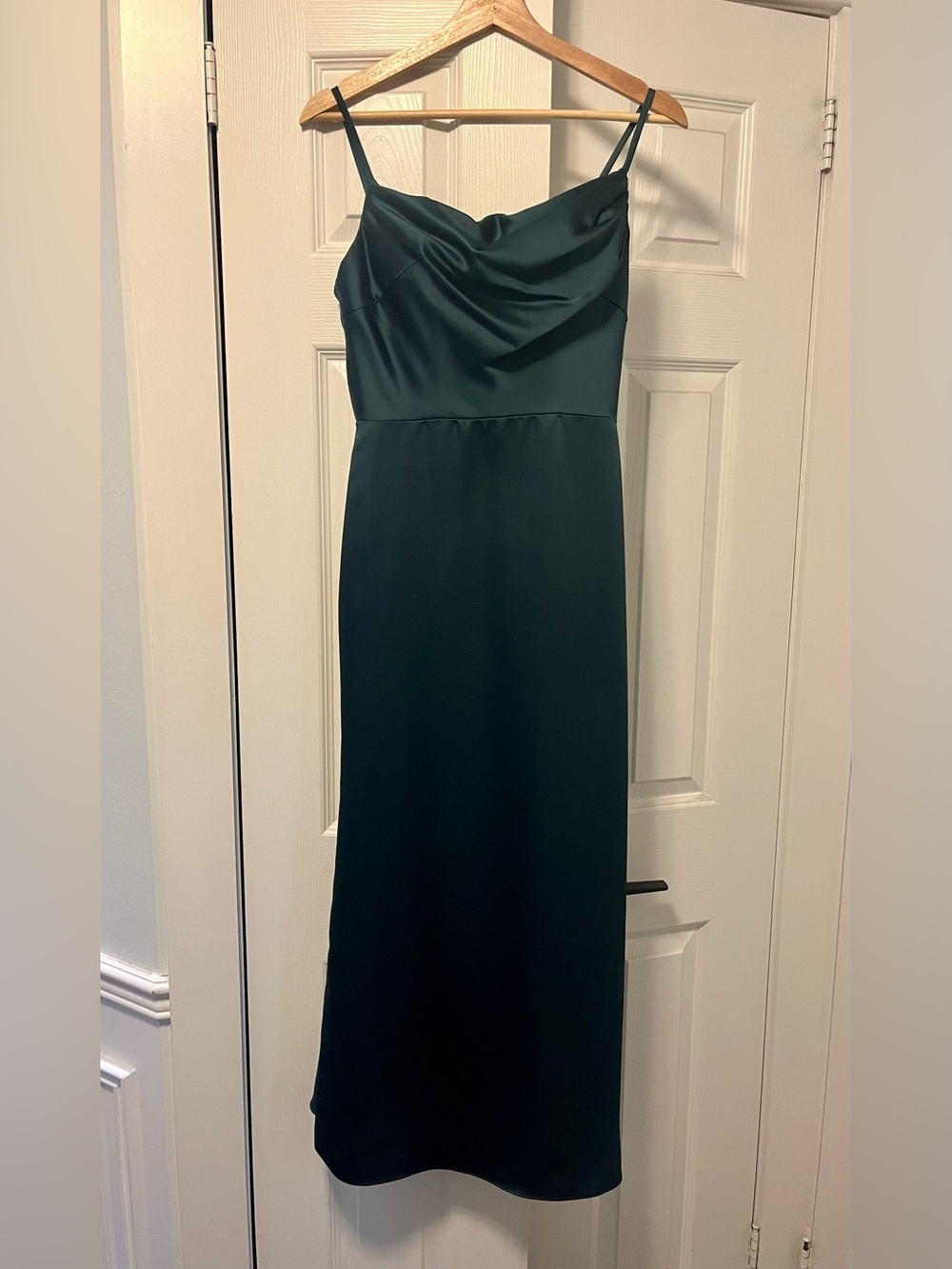 Sorella Vita dark green bridesmaid dress/wedding guest dress.